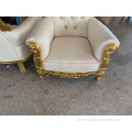 Wholesale hotel evento ouro de madeira barato trono cadeiras